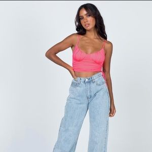 Princess Polly Pink Cropped Shirt